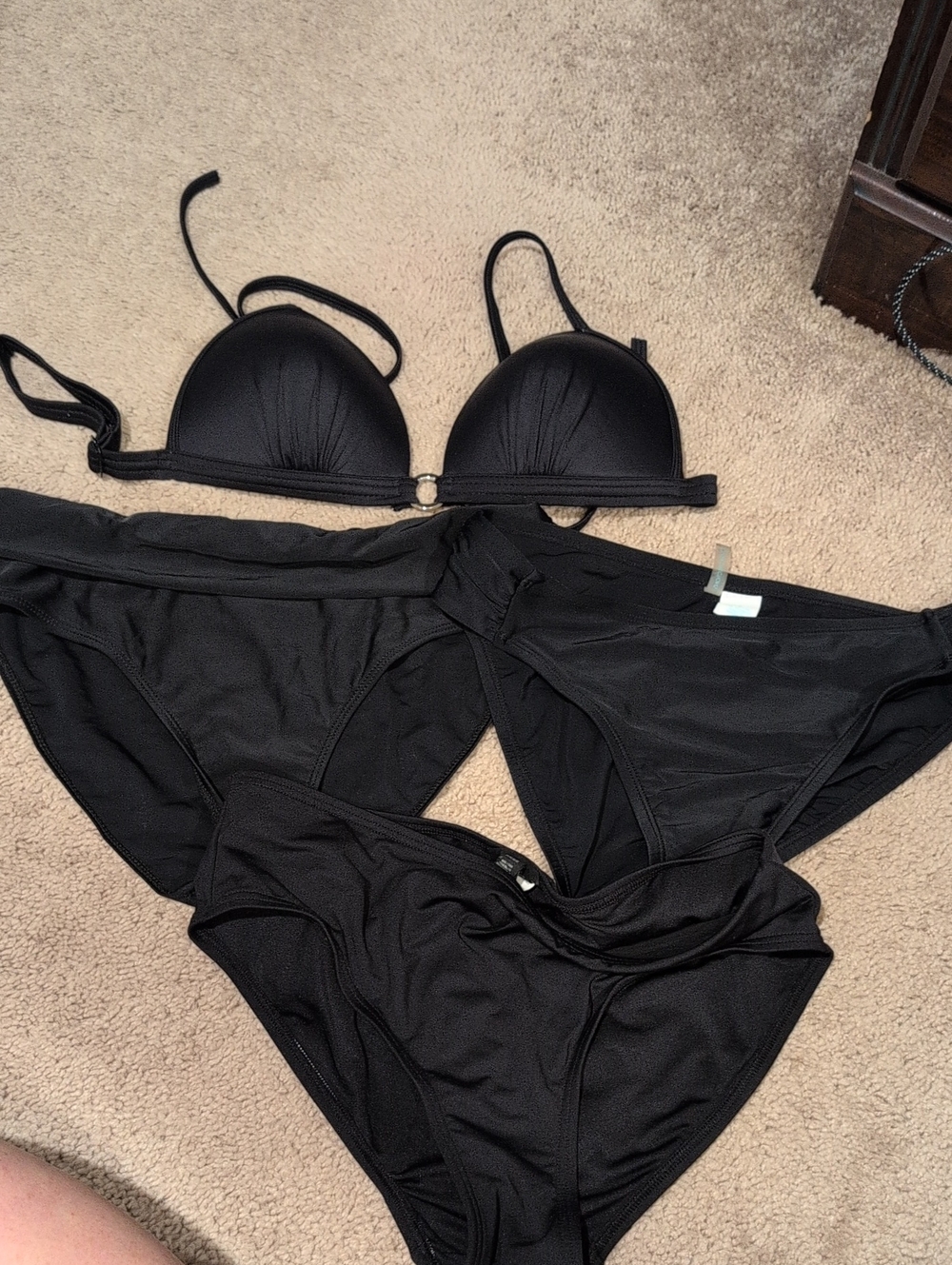 Women’s Black Bikini Set - Classic Black Swimwear